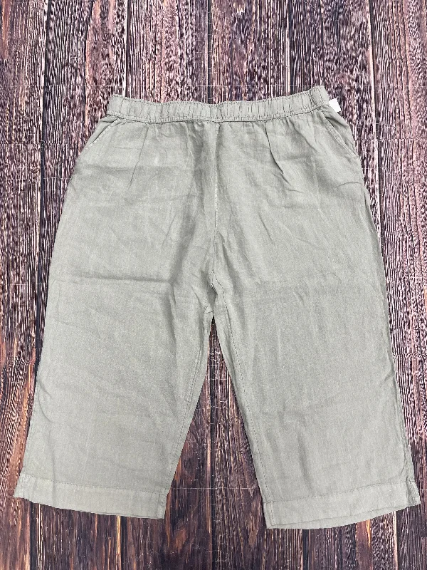 Green Pants Linen T Tahari, Size 3x