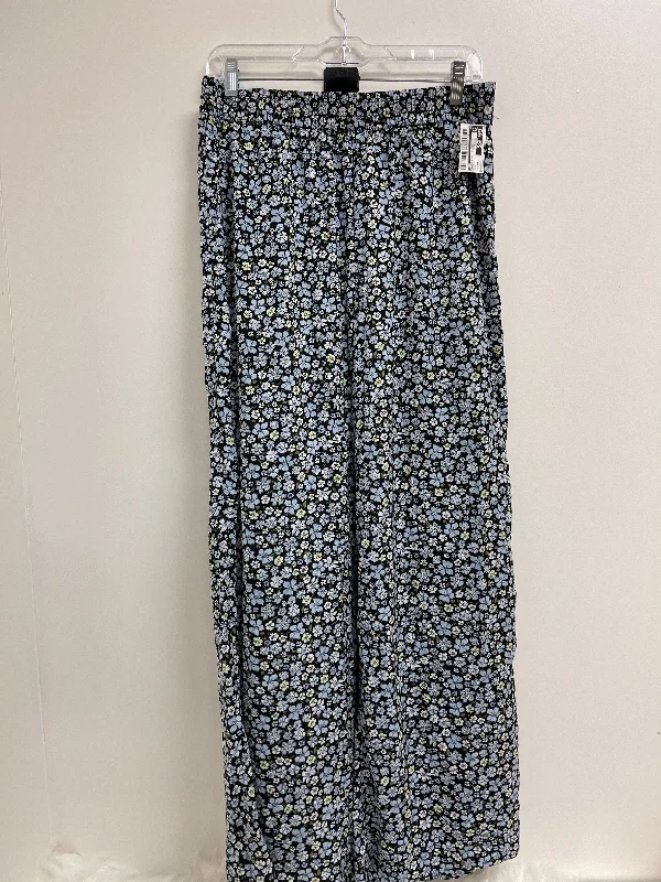 Blue Pants Wide Leg H&m, Size 10