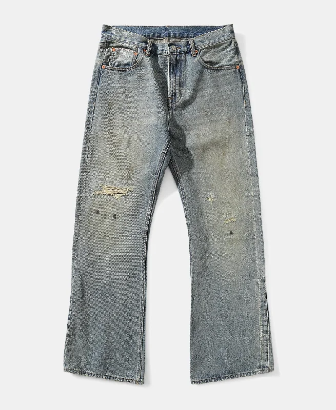 14 oz Repaired Selvedge Denim Flared Jeans