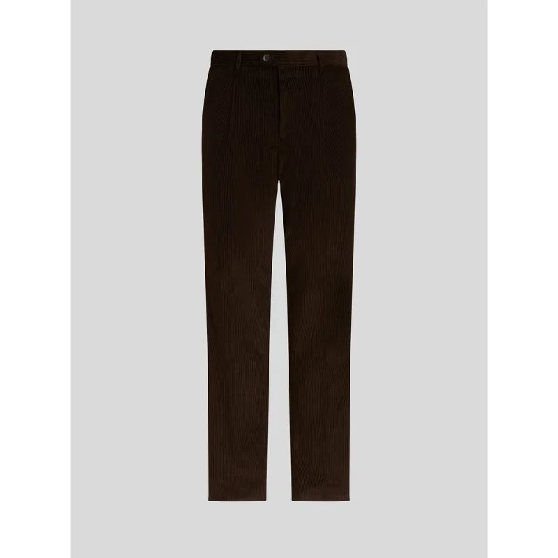 COTTON VELVET TROUSERS WITH BAND