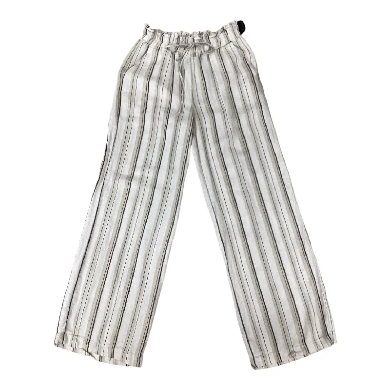 Striped Pattern Pants Linen Love Tree, Size M