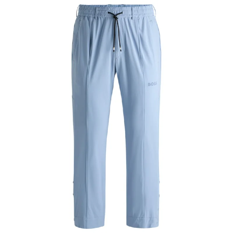 Relaxed-fit trousers with double-monogram badge