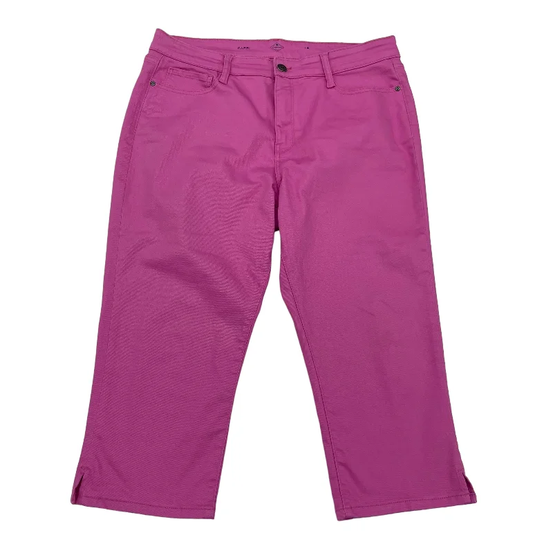 PINK PANTS CROPPED by ST JOHNS BAY Size:16