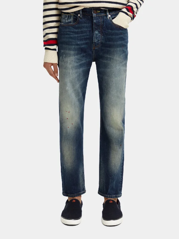 Drop premium selvedge tapered-fit jeans