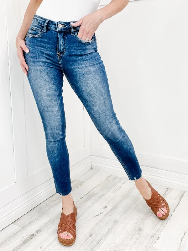 Lovervet by Vervet "RIVER" Hi-Rise Cropped Skinny Jeans