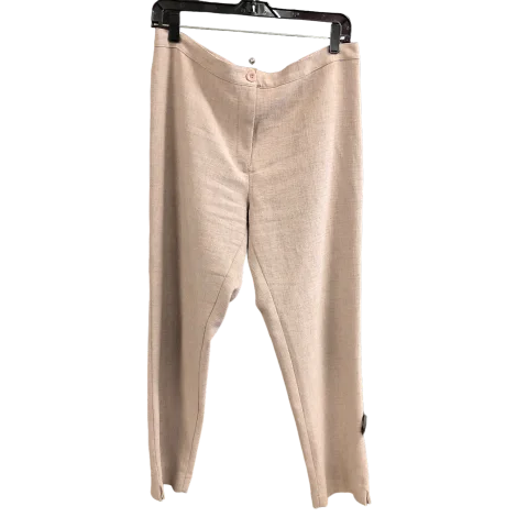 Brown Pants Linen carol , Size 6