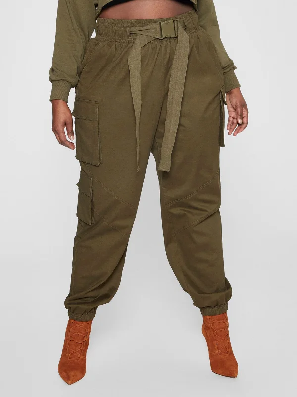 Mylah Belted Cargo Jogger Pants - Gabi Fresh x FTF