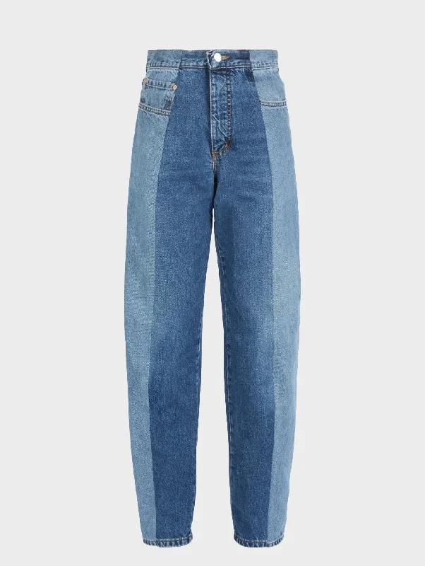 Boyfriend Jean Light/Mid Blue