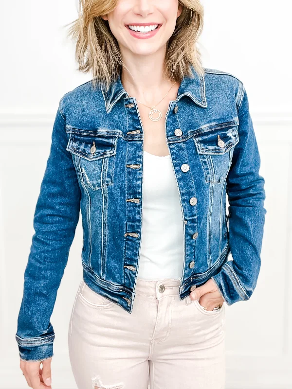 Judy Blue Denim Classic Distressed Jacket