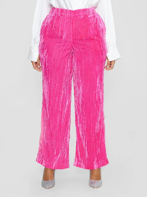 Vana Wide Leg Velvet Pants