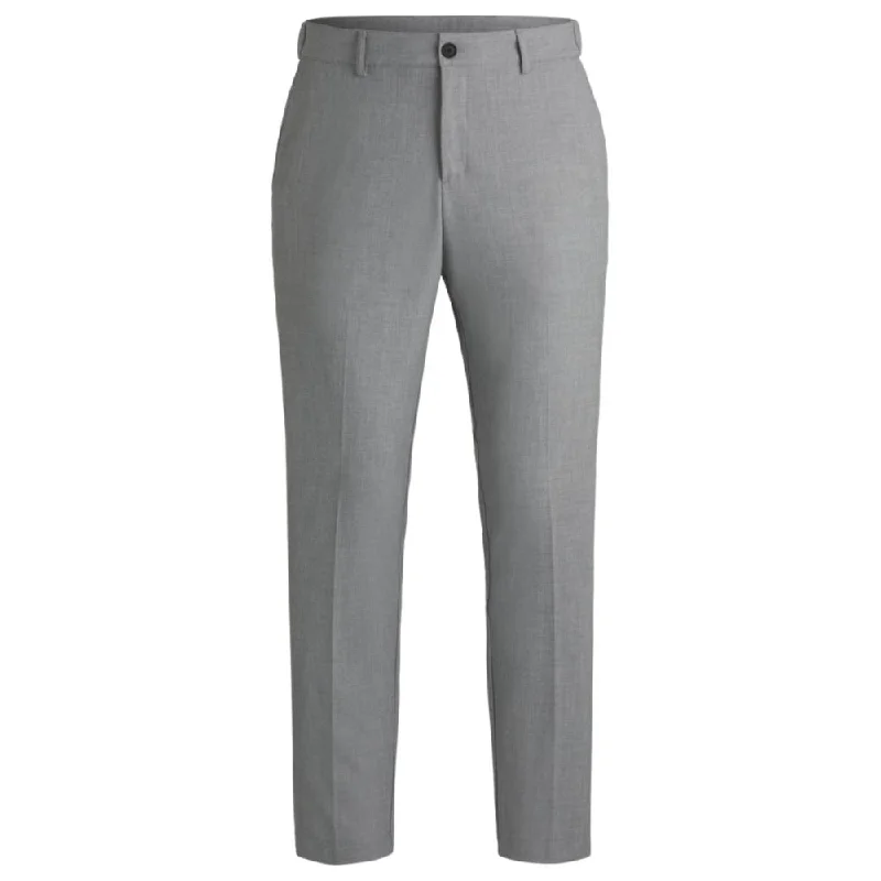 Packable slim-fit trousers with four-way stretch