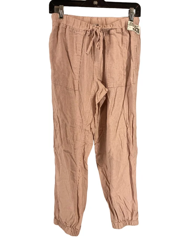 Mauve Pants Linen Love Tree, Size M