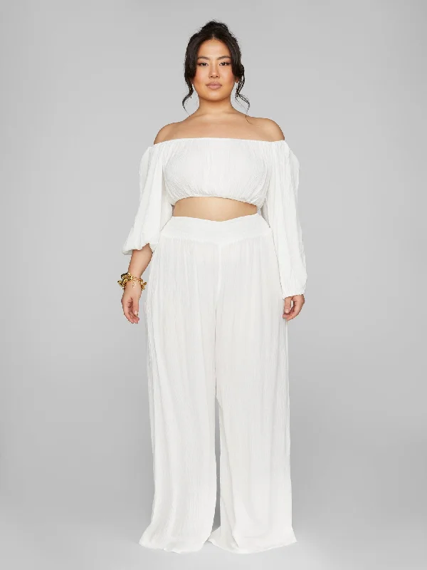 Ingrid Gauze Wide Leg Pants