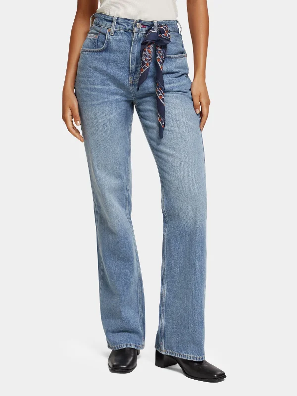 Glow high-rise bootcut jeans