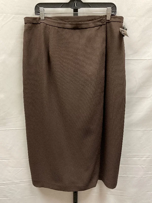 Brown Skirt Maxi Delicia, Size 18