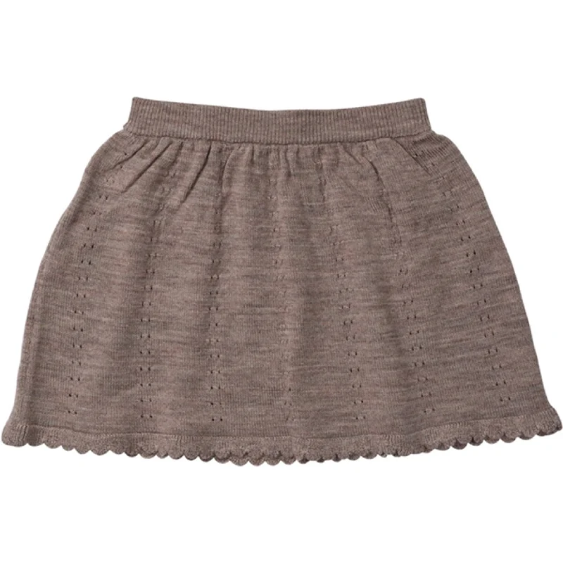 Copenhagen Colors Natural Melange Merino Knitted Skirt