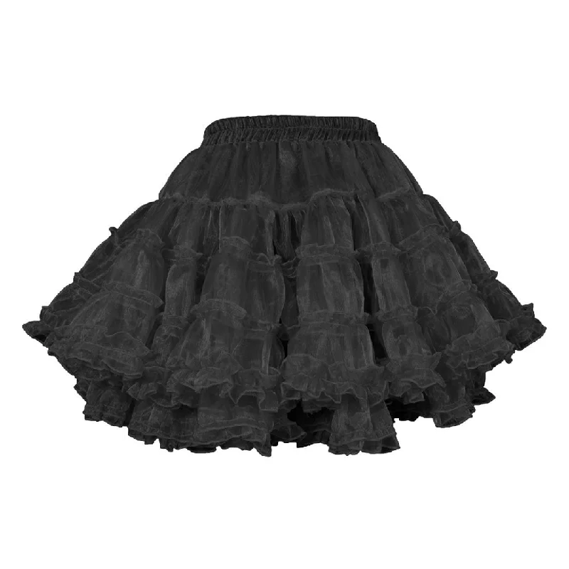 Yemima Heavy Frilled Tutu Skirt Black