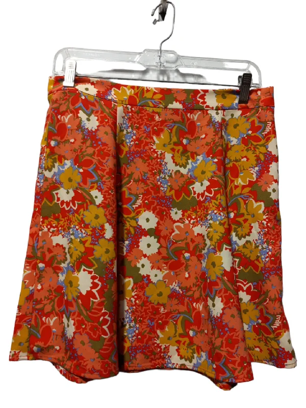 Floral Print Skirt Mini & Short Loft, Size S