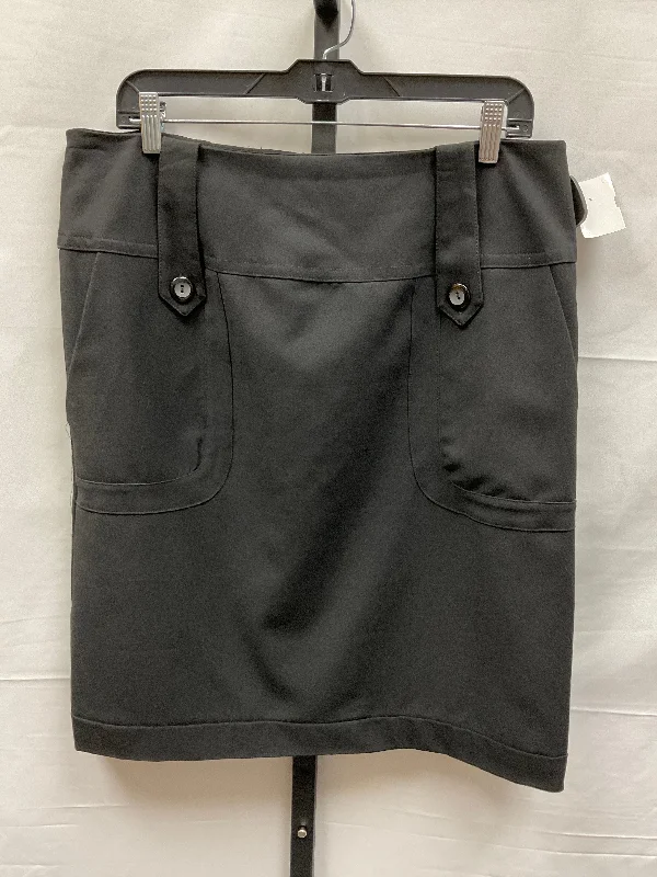 Black Skirt Midi Ab Studio, Size 12