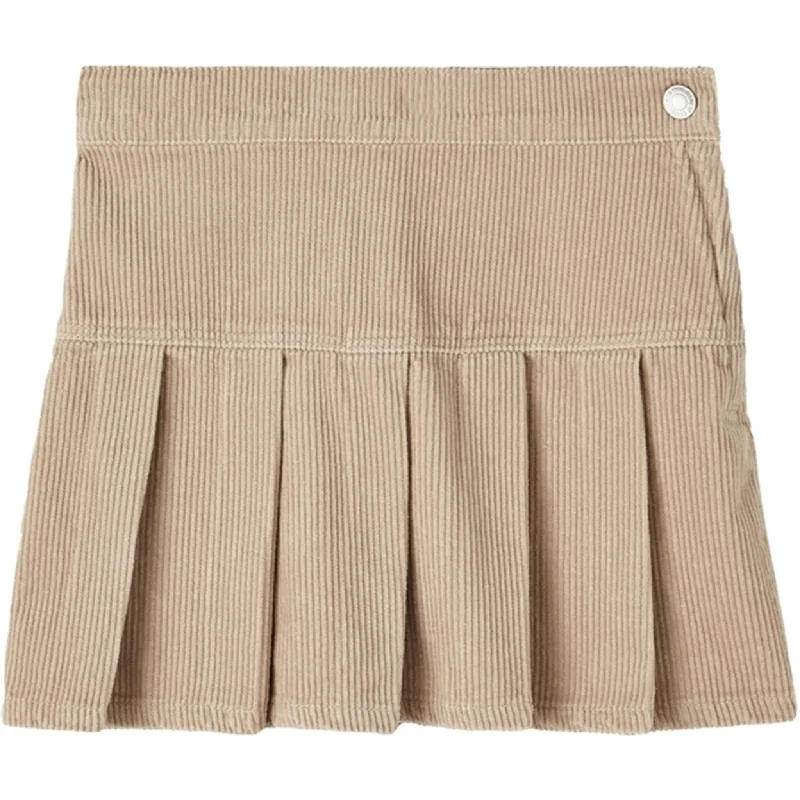 Name it Oxford Tan Salli Short Corderoy Skirt