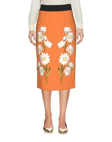 Dolce & Gabbana Women 3/4 length skirt Orange 10 UK