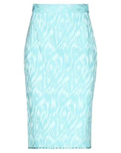 Blumarine Women Knee length skirt Sky blue S INT