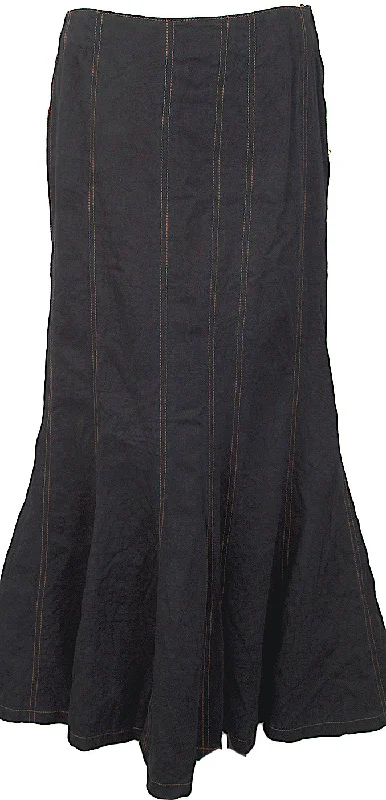 Jean-Paul GAULTIER Paris. Stitch Jacquard Skirt Black