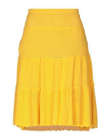 Moschino Women Knee length skirt Yellow 6 UK