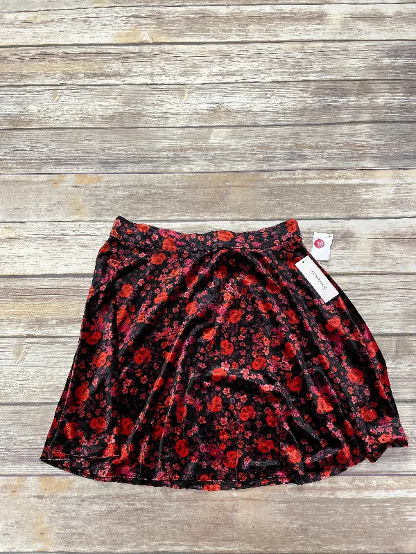 Black & Red Skirt Mini & Short Mi Ami, Size M