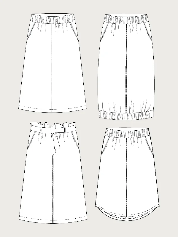 A-LINE MIDI SKIRT PATTERN