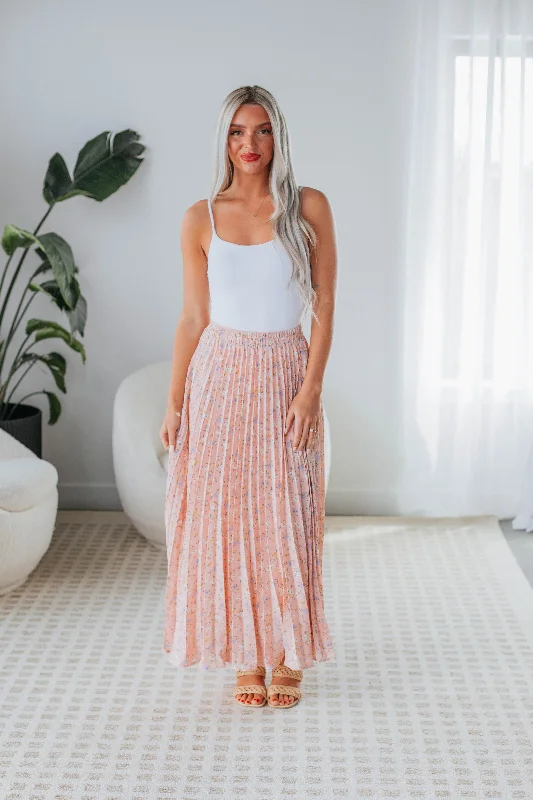 Julia Maxi Skirt - Baby Pink