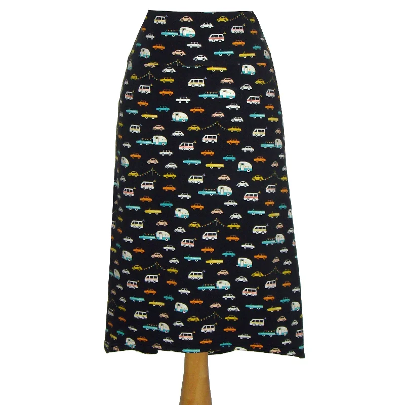 Midi Skirt - Cars and Campers - Sale