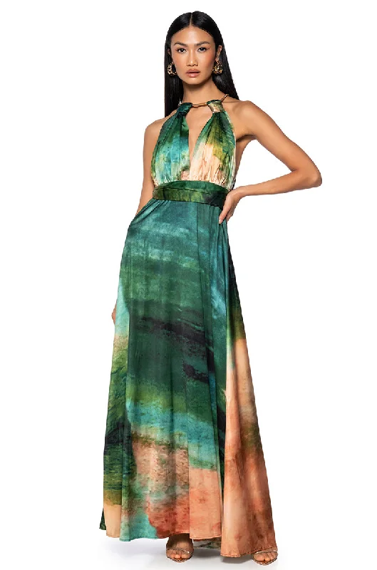 PARKER DEEP V MAXI DRESS