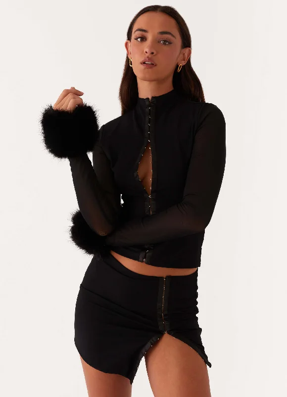 Tayanna Mini Skirt - Black